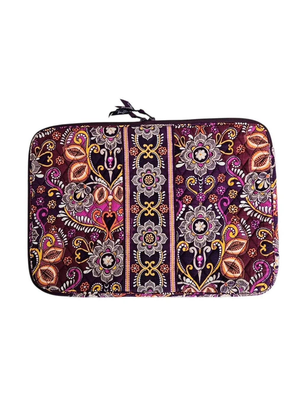 Vera Bradley Floral Safari Sunset Laptop Computer Carrier Case Sleeve Quilted